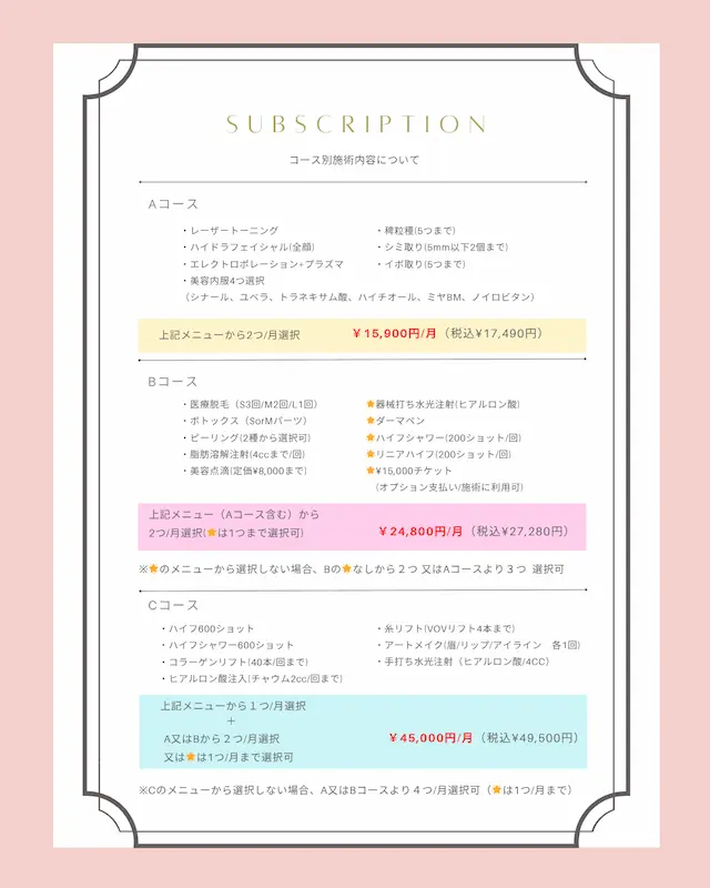 肌管理サブスク7